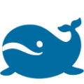 whale on platform BlobMoji