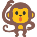 monkey on platform BlobMoji
