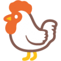 rooster on platform BlobMoji