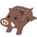 boar on platform BlobMoji