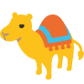 camel on platform BlobMoji