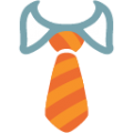 necktie on platform BlobMoji