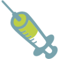 syringe on platform BlobMoji