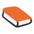 orange book on platform BlobMoji