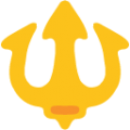 trident emblem on platform BlobMoji
