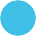 blue circle on platform BlobMoji
