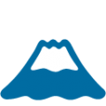 mount fuji on platform BlobMoji