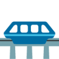 monorail on platform BlobMoji