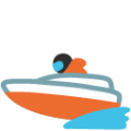 speedboat on platform BlobMoji