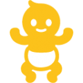 baby symbol on platform BlobMoji