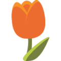 tulip on platform BlobMoji