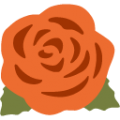 rose on platform BlobMoji