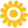 sunflower on platform BlobMoji