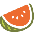 watermelon on platform BlobMoji