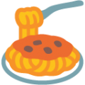 spaghetti on platform BlobMoji