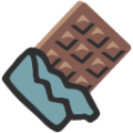chocolate bar on platform BlobMoji