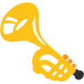 trumpet on platform BlobMoji