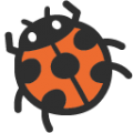 ladybug on platform BlobMoji