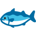 fish on platform BlobMoji