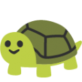 turtle on platform BlobMoji