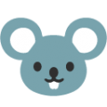 mouse face on platform BlobMoji