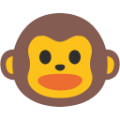 monkey face on platform BlobMoji