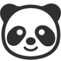 panda face on platform BlobMoji