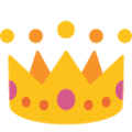 crown on platform BlobMoji