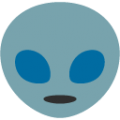 alien on platform BlobMoji