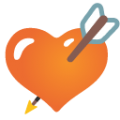 cupid on platform BlobMoji