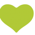 green heart on platform BlobMoji