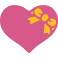 gift heart on platform BlobMoji