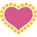 heart decoration on platform BlobMoji