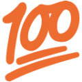 100 on platform BlobMoji