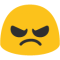 angry on platform BlobMoji