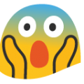 scream on platform BlobMoji