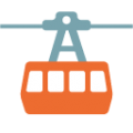 aerial tramway on platform BlobMoji