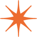 eight-pointed star on platform BlobMoji
