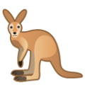 kangaroo on platform BlobMoji