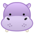 hippopotamus on platform BlobMoji