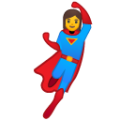 woman superhero on platform BlobMoji