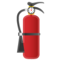 fire extinguisher on platform BlobMoji