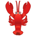 lobster on platform BlobMoji