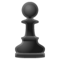 chess pawn on platform BlobMoji