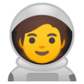 astronaut on platform BlobMoji