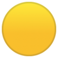 yellow circle on platform BlobMoji