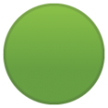 green circle on platform BlobMoji