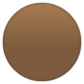 brown circle on platform BlobMoji