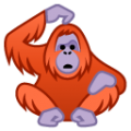 orangutan on platform BlobMoji
