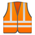 safety vest on platform BlobMoji
